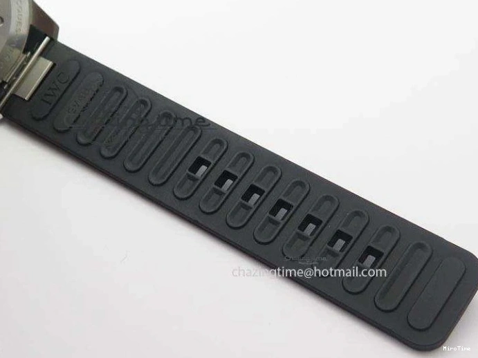 MIROTIME 0225 Aquatimer Chrono IW376803 V6F 1:1 Best Edition Black Dial On Rubber Strap A Stretchable 7280